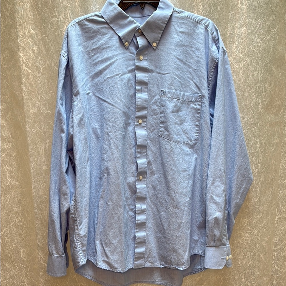 Izod Light Blue Casual Button-Down Shirt
